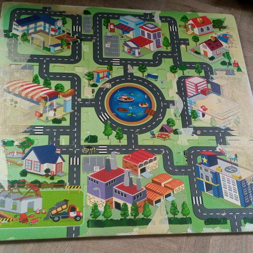 Children's floor puzzle used 9 pieces anti-slip Road Track