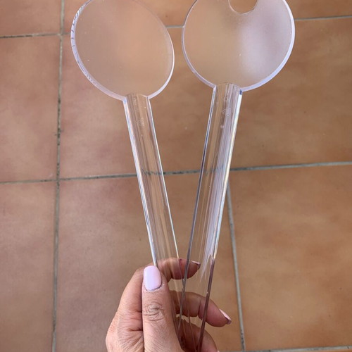 Tupperware transparent spoons new, set of 2