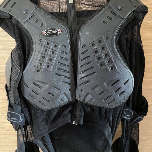 UFO motocross chest protector and knee guards