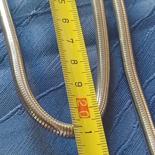 Vintage multipurpose snake necklace silver, like new