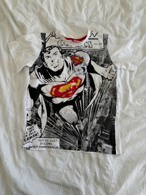 Prenatal Superman λευκή μπλούζα μάκο καινούργια 7-8 ετών