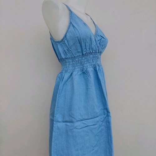 Denim-style dress light blue No.S/M like new