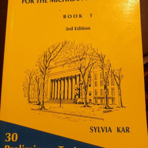 Practice Tests for Michigan Proficiency book used