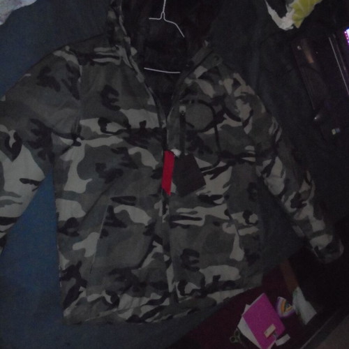 Adrexx men's jacket XL new reversible black and khaki