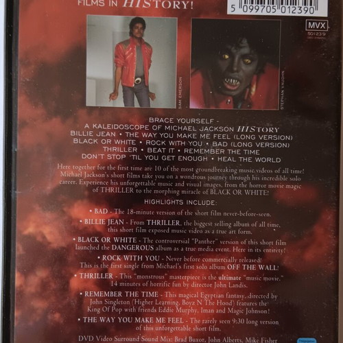 Michael Jackson HIStory DVD EU edition 2000 like new, pop