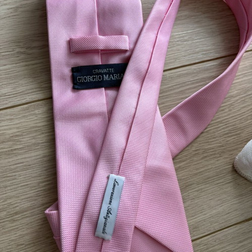 Silk tie pink new