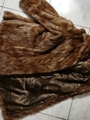 Mink furs like new, brown, sold together