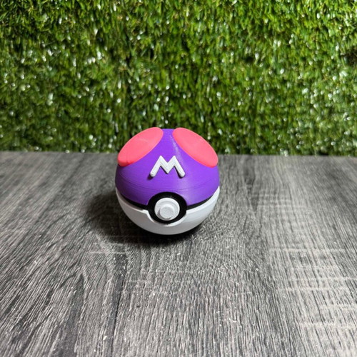 Masterball Pokemon decorative 3D print made to order