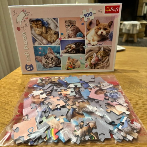 Children's Puzzle In The Cats World like new, 100 pieces