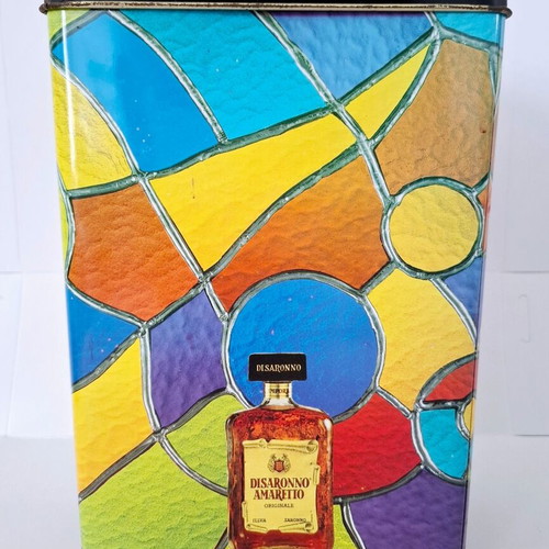 Disaronno vintage metal box used