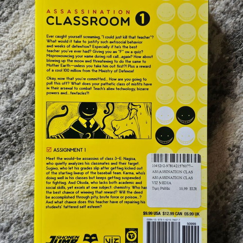 Assassination Classroom Volume 1 new manga by Yusei Matsui