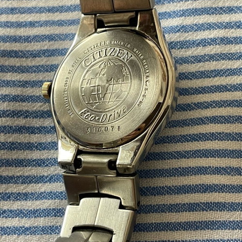 Citizen Eco-Drive wristwatch used, gold and silver