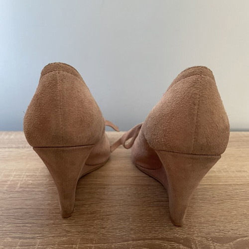 See by Chloé suede pink platform shoes size 36