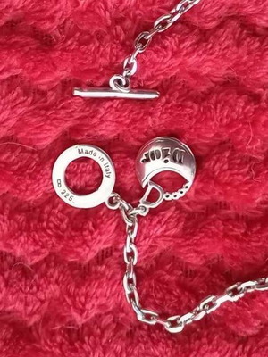 Ασημένιο Μεταγιόν Christian Dior σαν καινούργιο, μήκος 42cc, Made in Italy