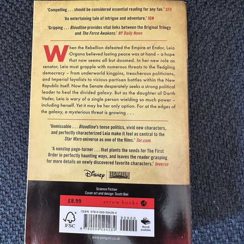 Star Wars Bloodline book by Claudia Gray