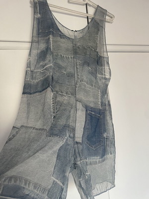 Calzedonia one-piece shorts swimsuit like new, blue