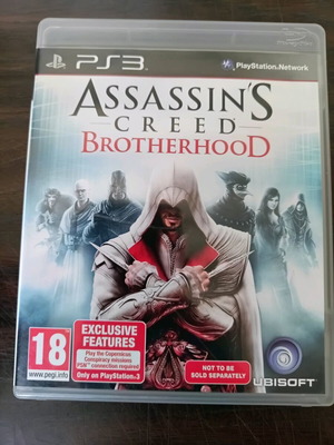Assassin's Creed Brotherhood παιχνίδι PS3 σαν καινούργιο με θήκη και βιβλιαράκι