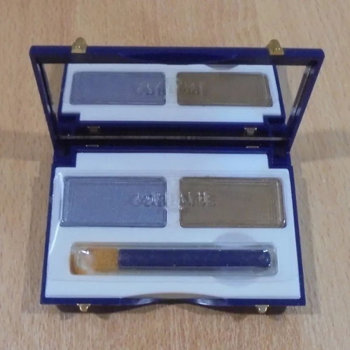 Orlane vintage eyeshadow duo No24 Vert Patine / Oraze blue new with box