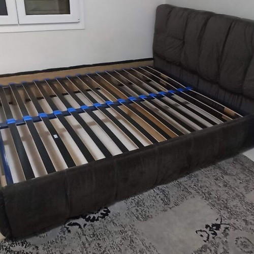 Double bed like new for 160x200 mattress, black