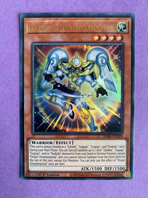 onomatopoeia yugioh deck QCCU-JP059 Utopic Onomatopoeia (SER) – TCG Corner main image 1