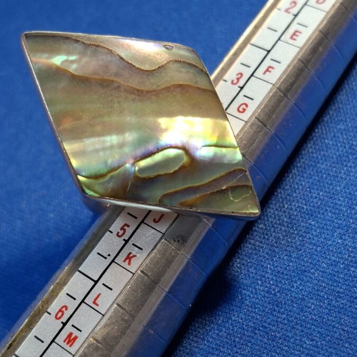 Silver ring with 925 stamp, adjustable