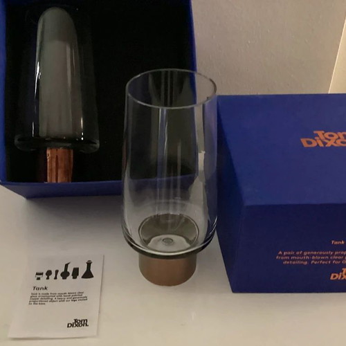 Tom Dixon Tank highball glasses like new, set of 2
