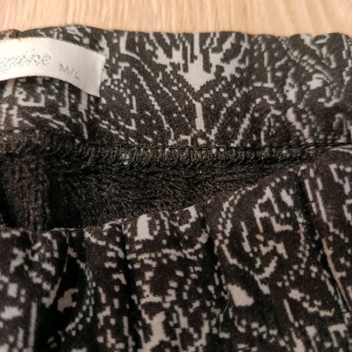 Velvet leggings M/L like new with fleece lining