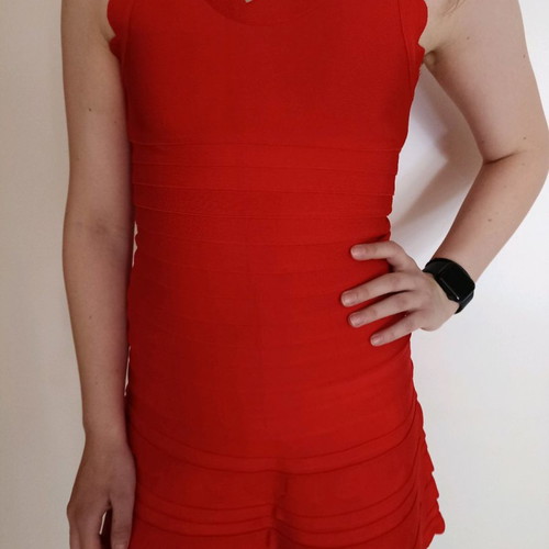 Serendipity mini bandage dress new, red, size Small