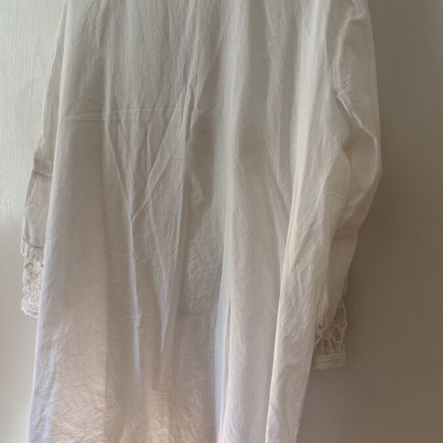White shirt mini dress size XL like new, breathable poplin fabric