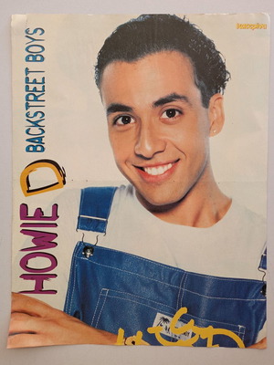 Katerina magazine poster with Howie D - Backstreet Boys used