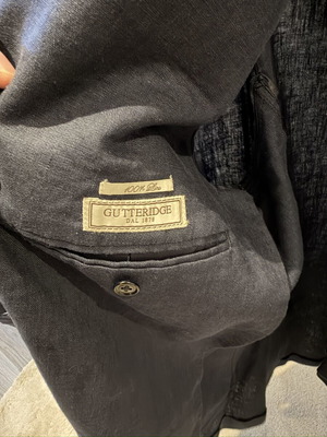 Gutteridge linen suit like new, blue, EU42