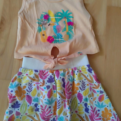 AKO set 98 cm like new, multicolored orange