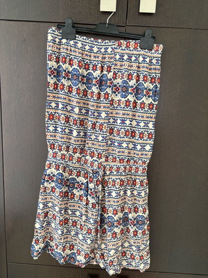 Boho Strapless Playsuit Like New, Size L, Ethnic Pattern