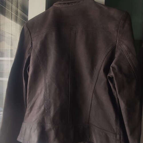 Women's leather jacket like new, brown, size S