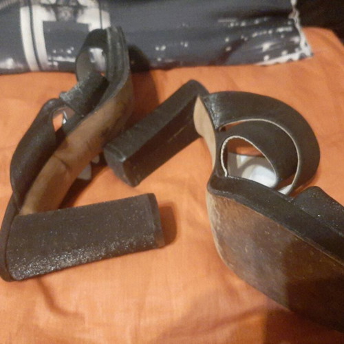 Insieme black sandals like new, high heels, size 39