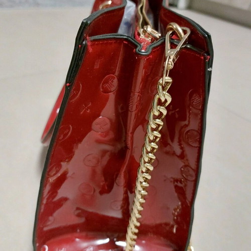 Lancetti shoulder bag burgundy like new