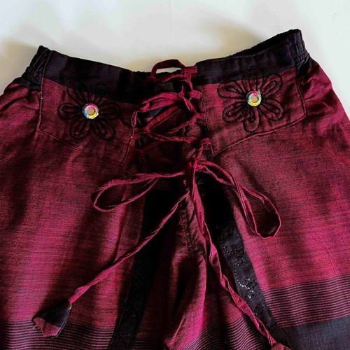 Salvari 3/4 from Nepal like new, black and burgundy, size M