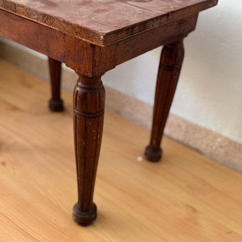 Vintage wooden side table used