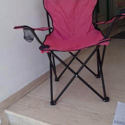 Aluminum folding beach chair with cup holder new