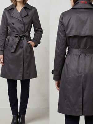 Дамски шлифер тренч Esprit Outerwear, кафяв сатенен