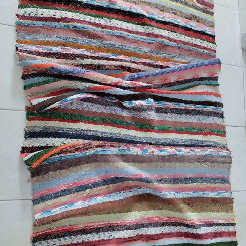 Cotton traditional woven rug new 350x90 cm