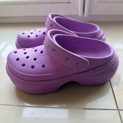 Crocs slippers like new, size 38-39, purple