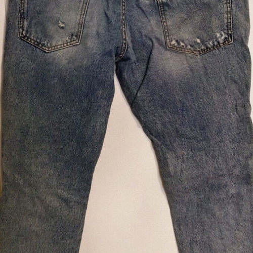 Just Cavalli Men's Distressed Biker Jeans like new, blue, size 32