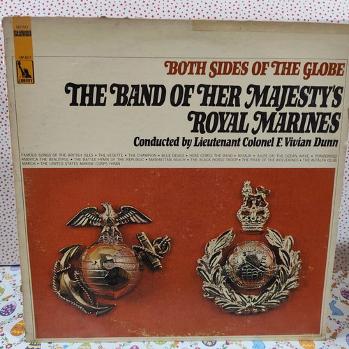 The Band Of Her Majesty's Royal Marines Both Sides Of The Globe vinyl record used
