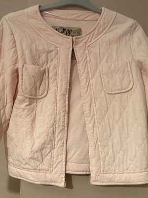 Jacket quilted pink with 3/4 sleeve used, size M