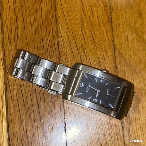 DKNY Vintage men's watch used, gray, with original box and papers