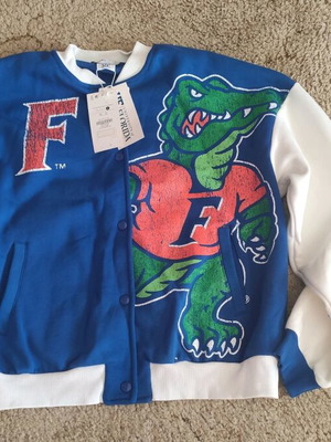 Bershka Florida Gators Unisex Bomber Jacket XL new, blue multicolor