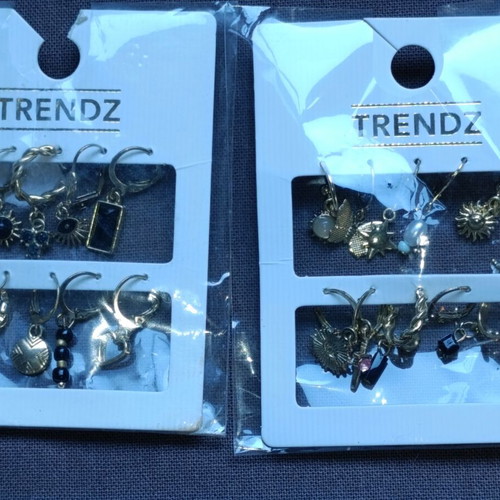 Earrings new, set of two packages