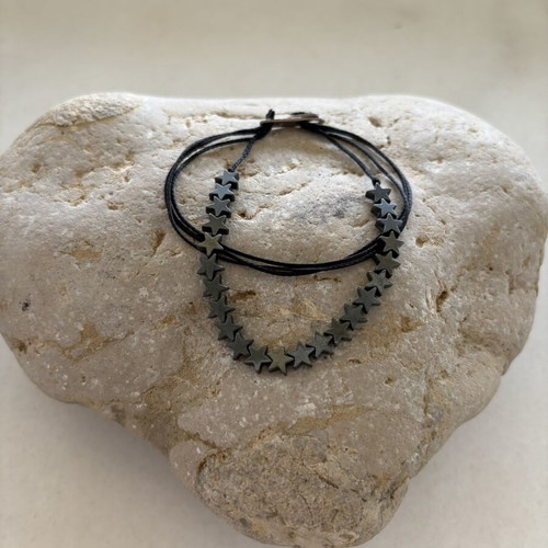 Apriati Multi-Cord 925 Sterling Silver Fixed Star Bracelet like new