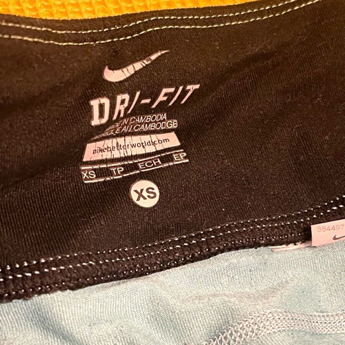 Nike 3/4 leggings used, turquoise, size S